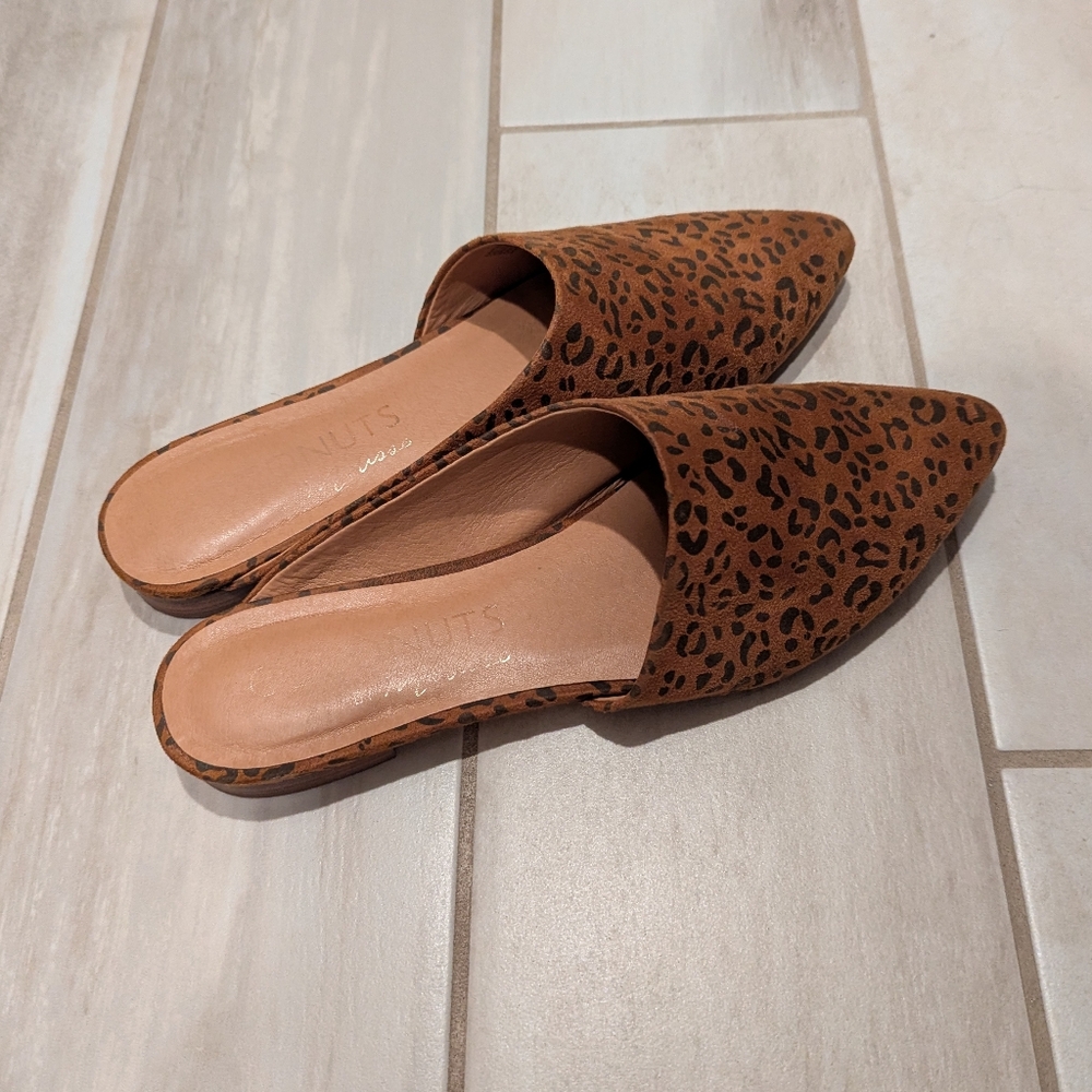 Anthropologie Matisse Animal Leopard Mules Flats 9 - Picture 8 of 10